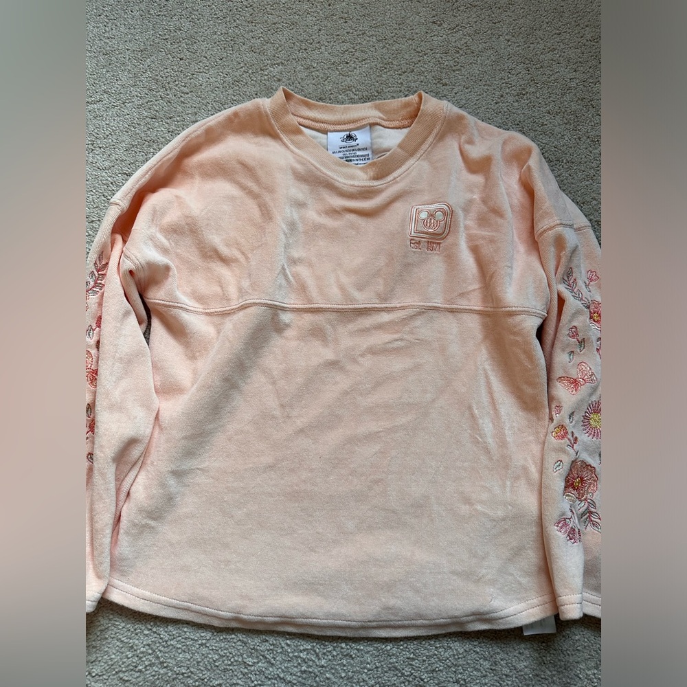 Walt Disney World Floral Flower Pink YLarge Spirit Jersey